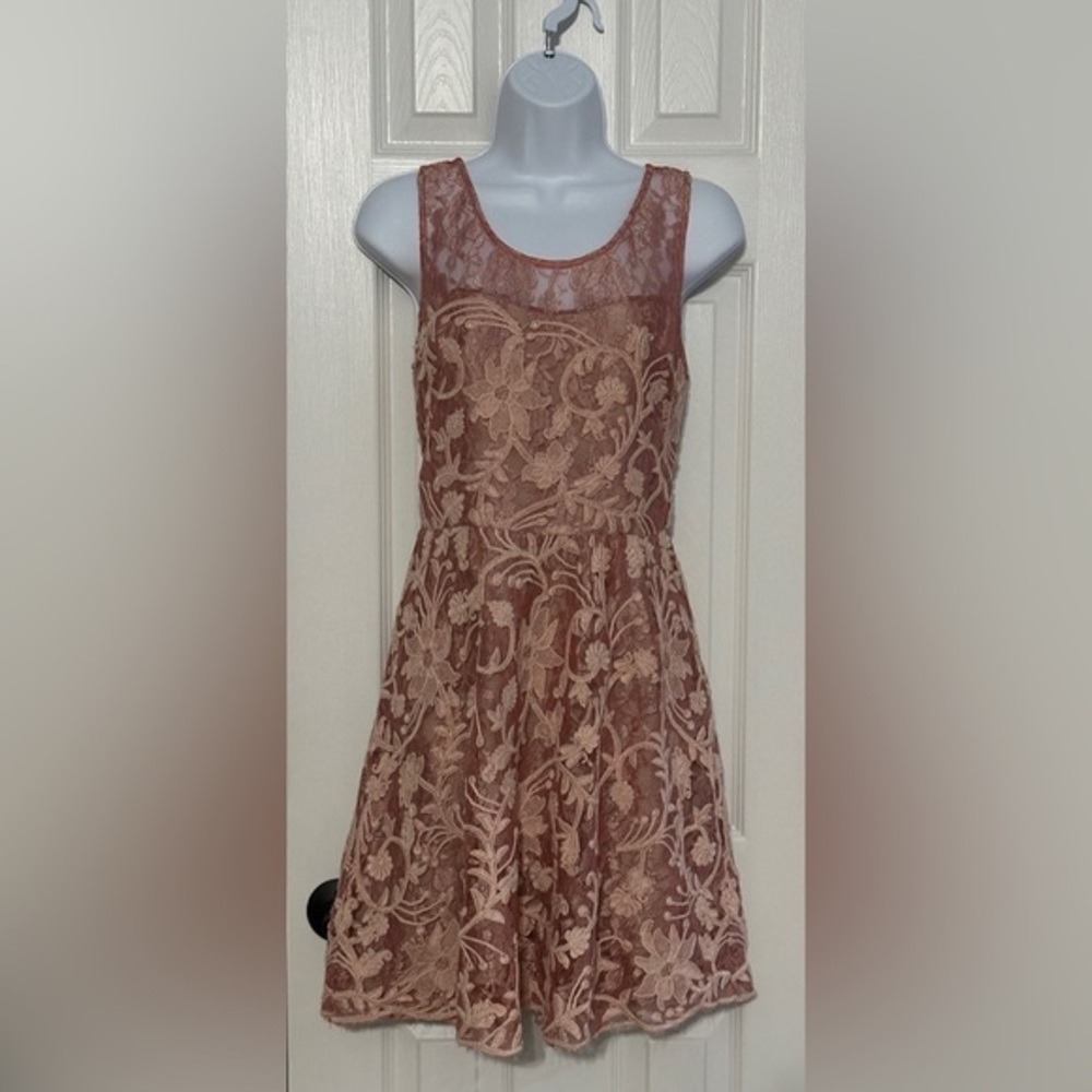 Yoana Baraschi Lace Fit & Flare Dress | Size 8 | Fully Lined